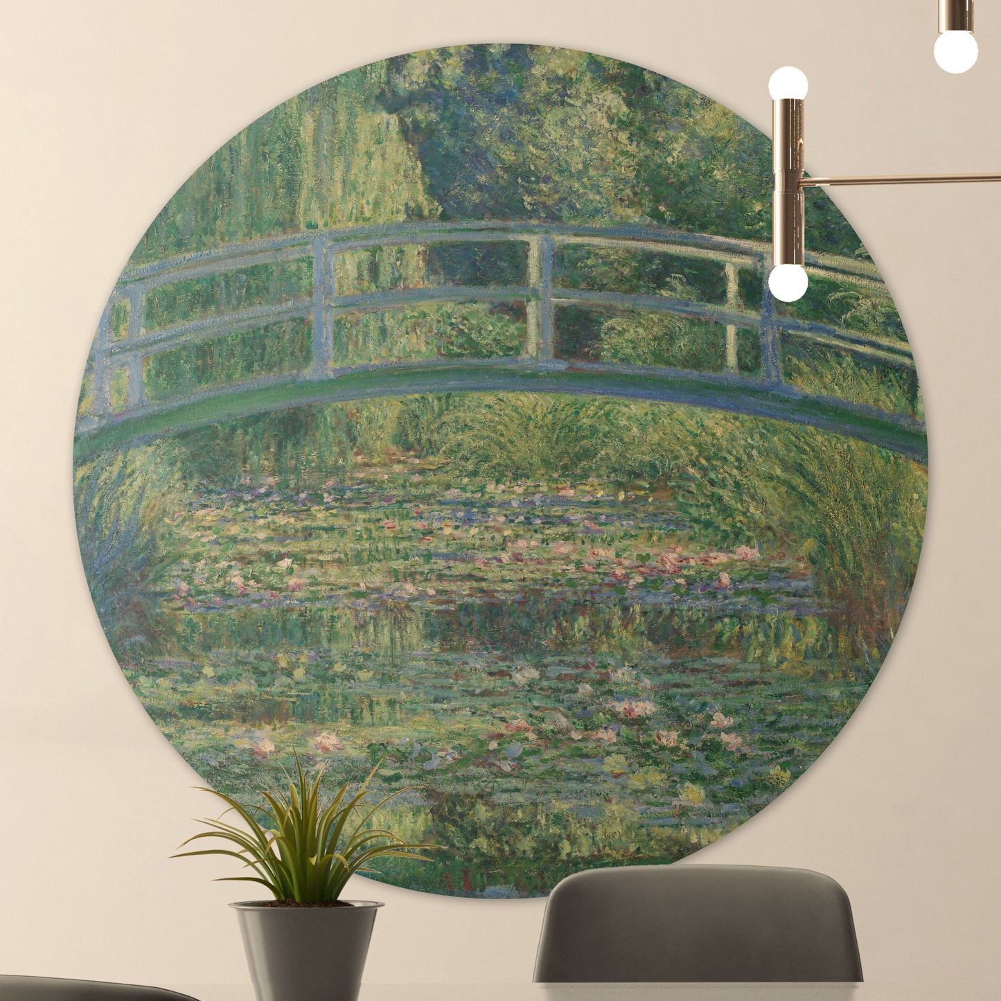 De Japanse Brug en de Waterlelies - Meesterwerken - Muurstatuur