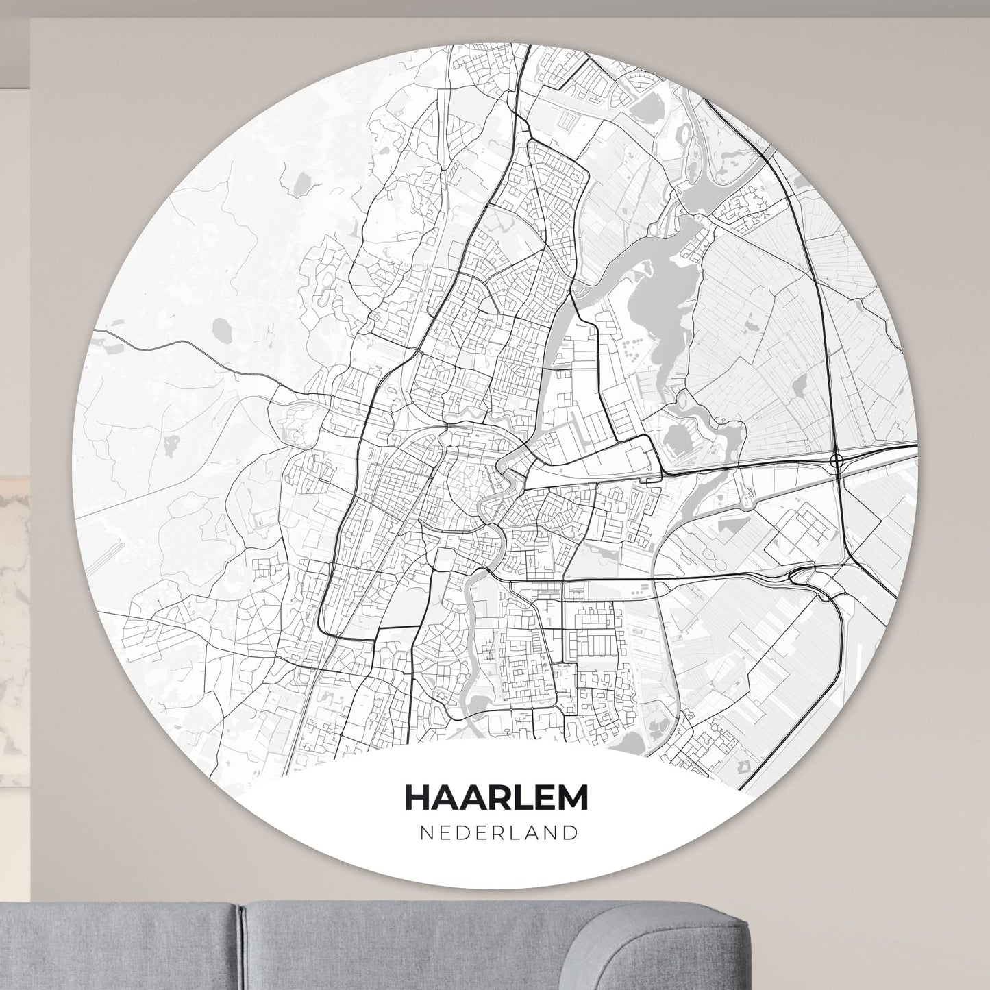 Haarlem - Kaarten - Muurstatuur