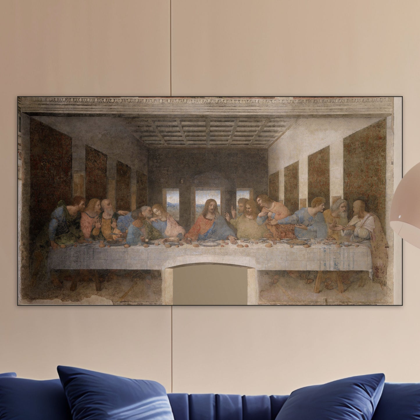 Het Laatste Avondmaal - Meesterwerken - Muurstatuur