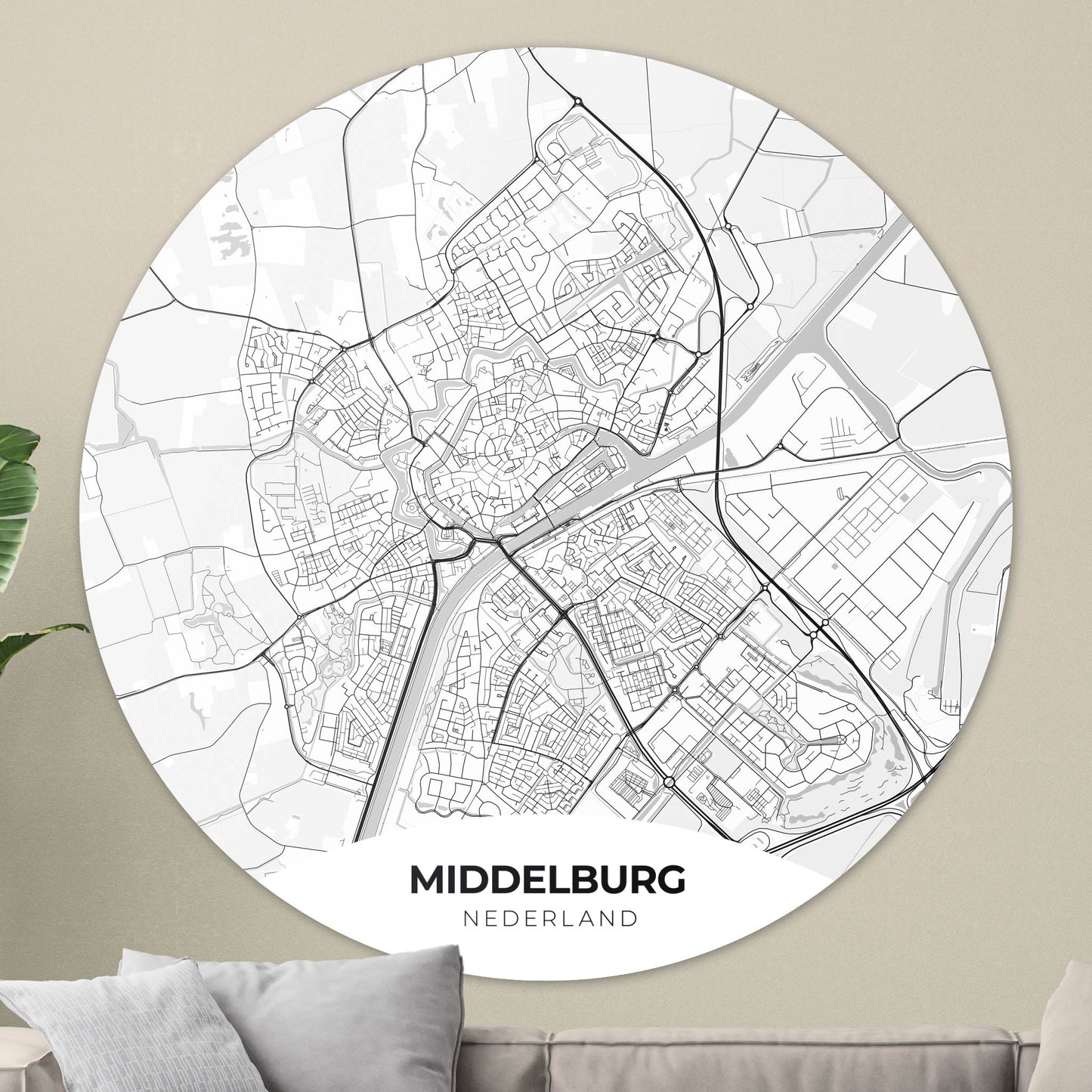 Middelburg - Kaarten - Muurstatuur