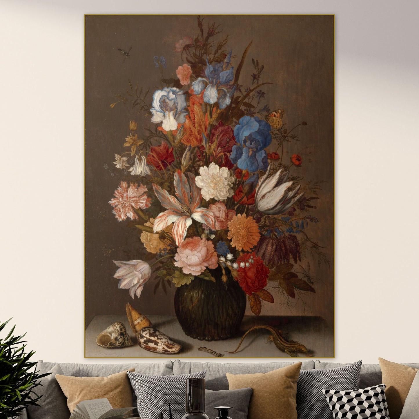 Stilleven met Bloemen V - Stillevens - Muurstatuur