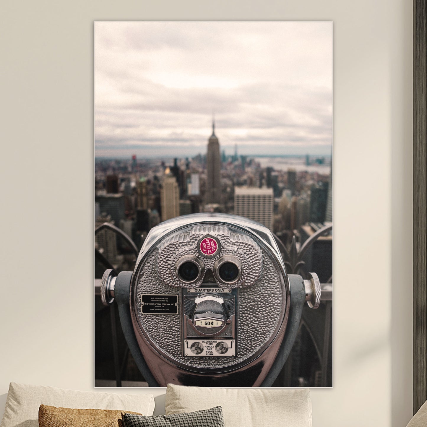 Uitzicht over New York - Fotografie - Muurstatuur