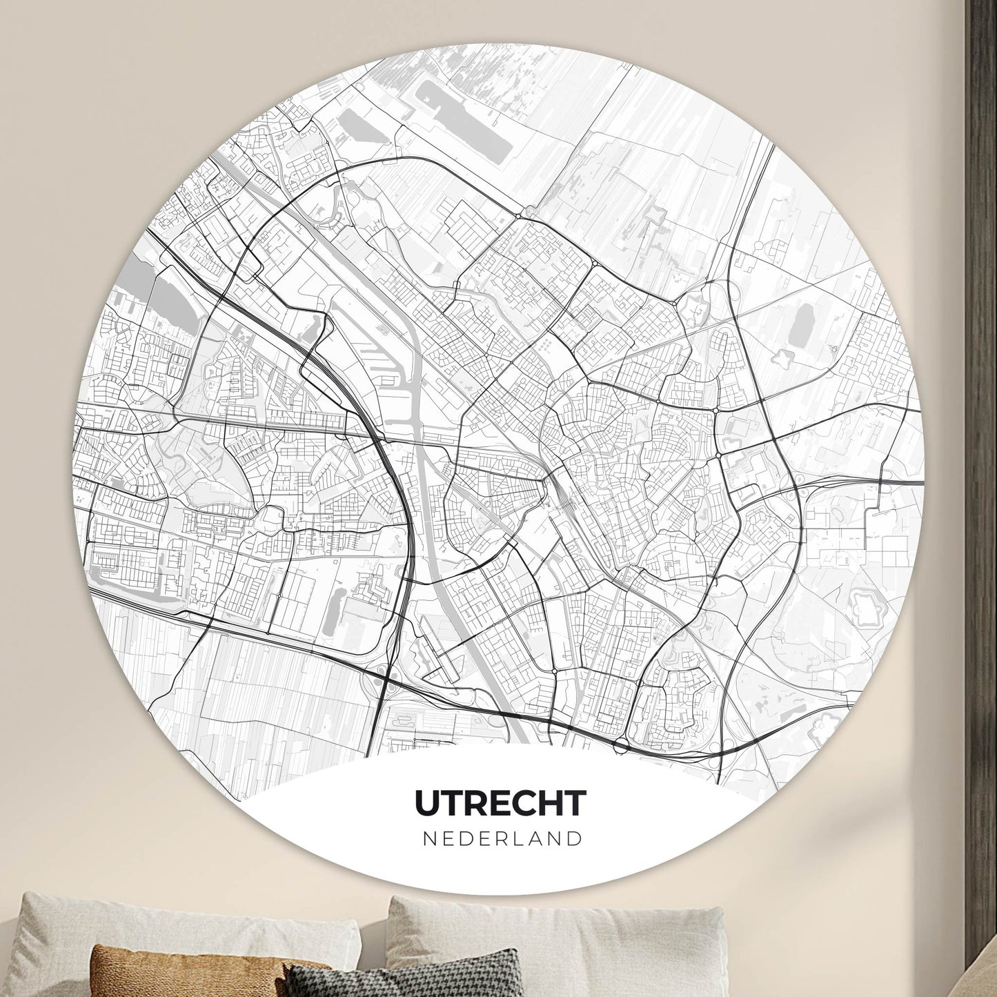 Utrecht - Kaarten - Muurstatuur