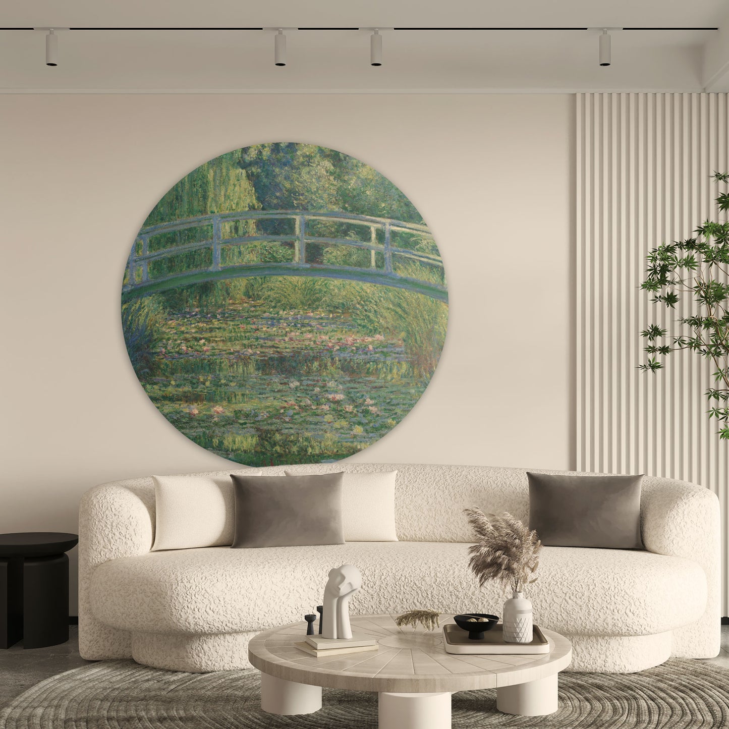 De Japanse Brug en de Waterlelies - Meesterwerken - Muurstatuur