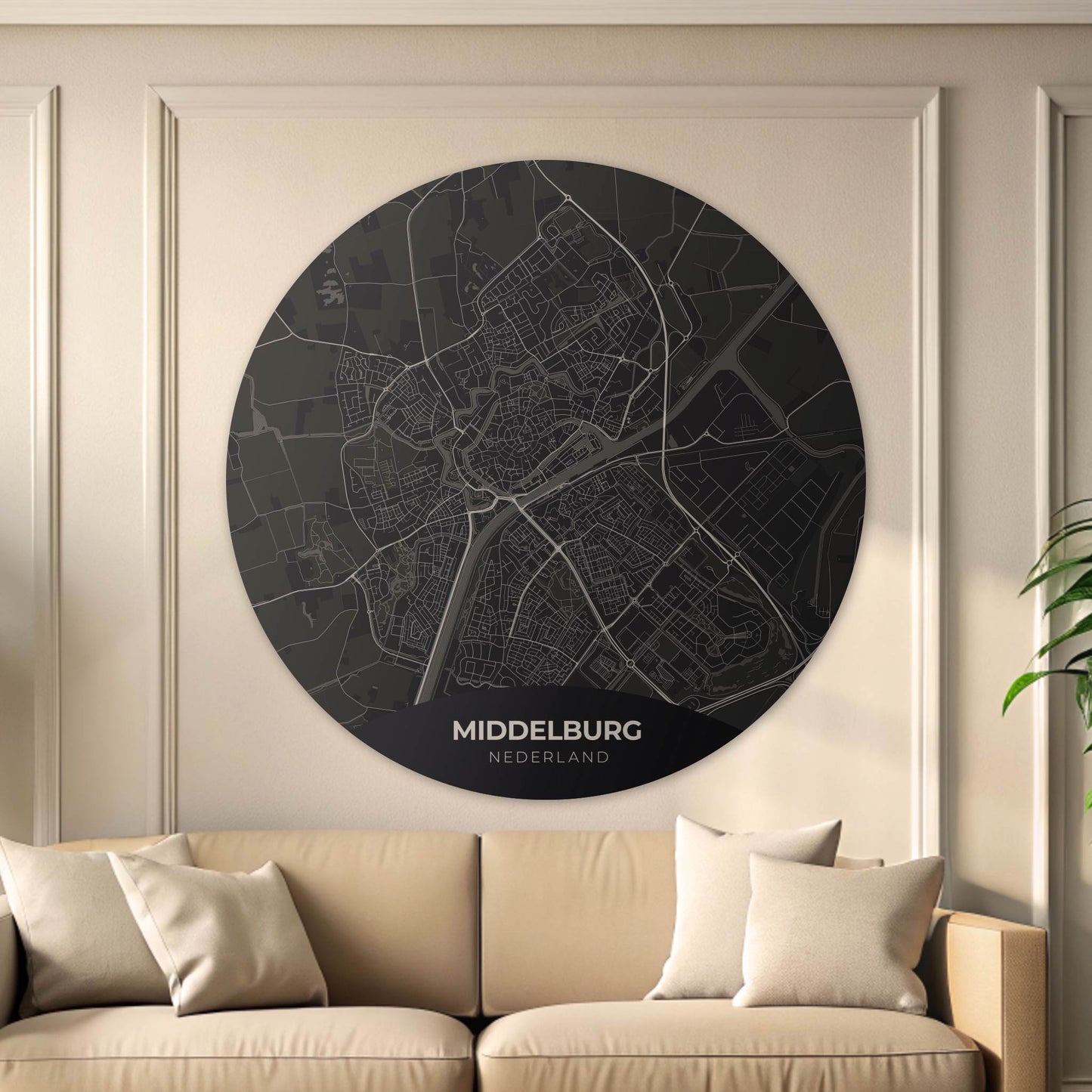 Middelburg - Kaarten - Muurstatuur