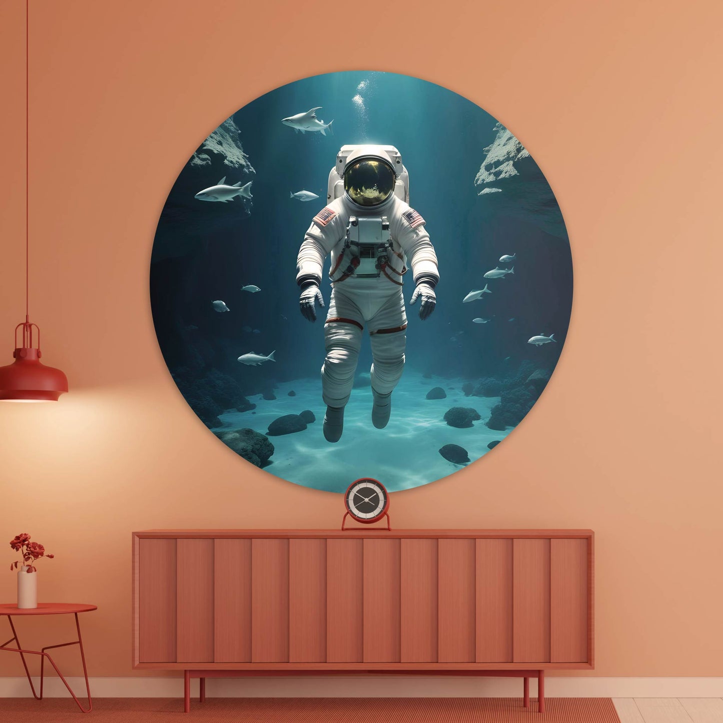 Onderwater Astronaut - Limited Editions - Muurstatuur