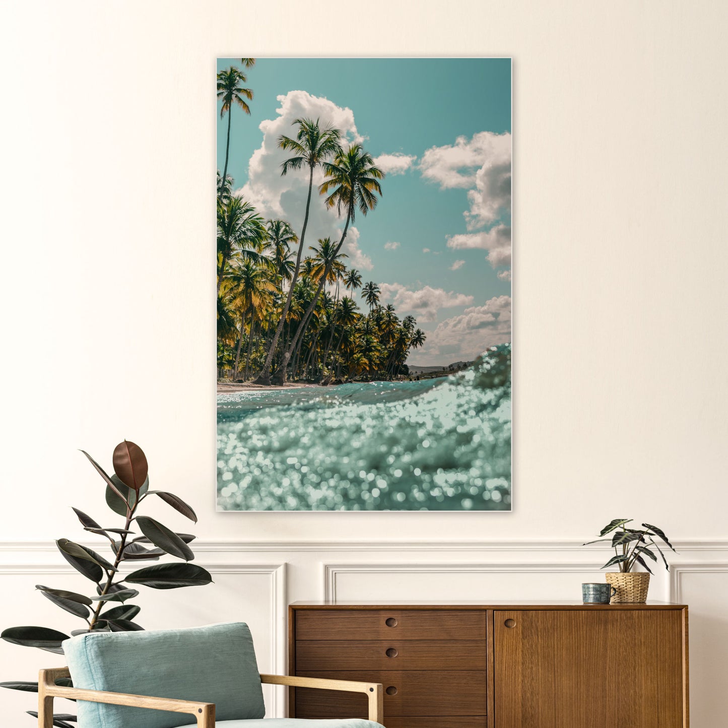 Palmbomen - Fotografie - Muurstatuur