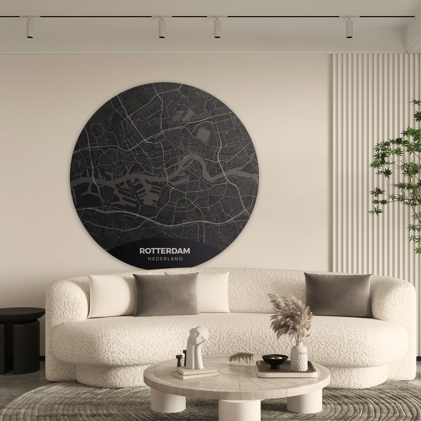 Rotterdam - Kaarten - Muurstatuur