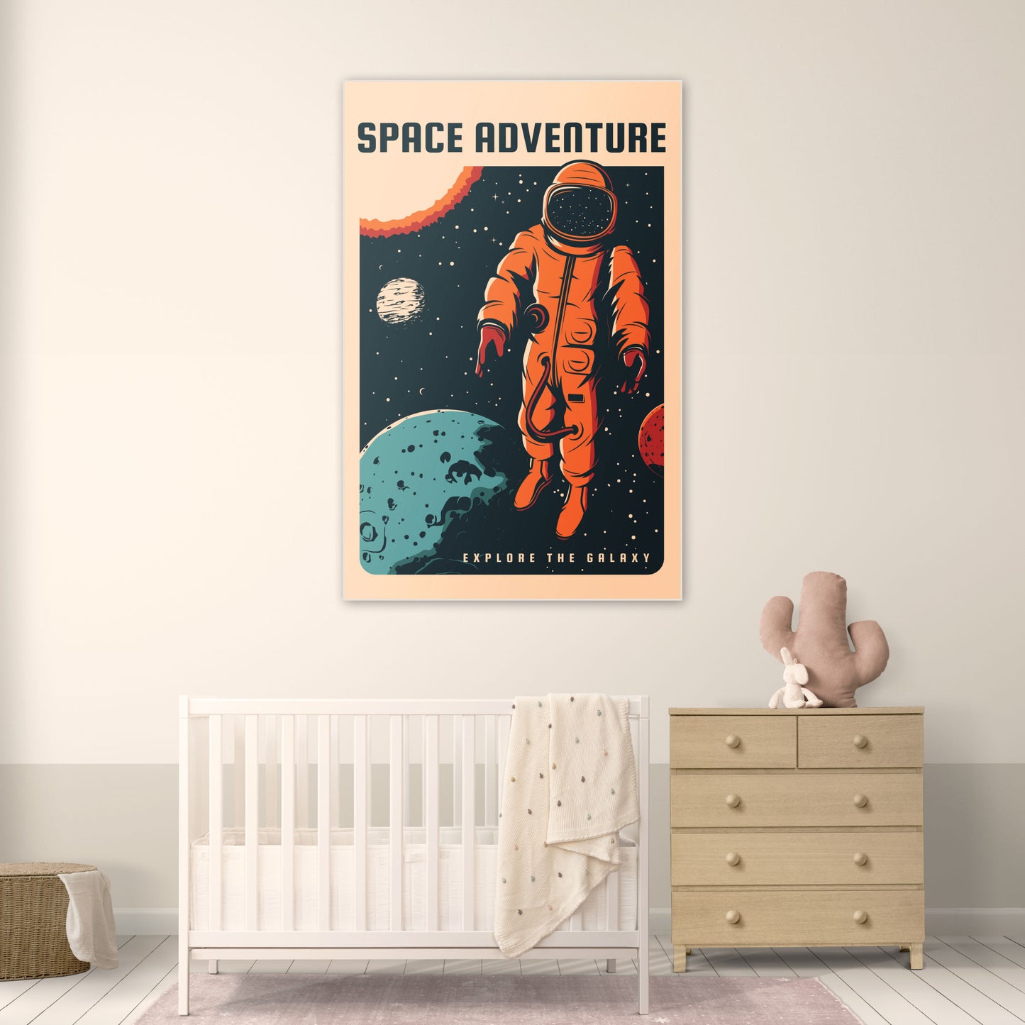 Ruimte Astronaut - Kinderkamer - Muurstatuur
