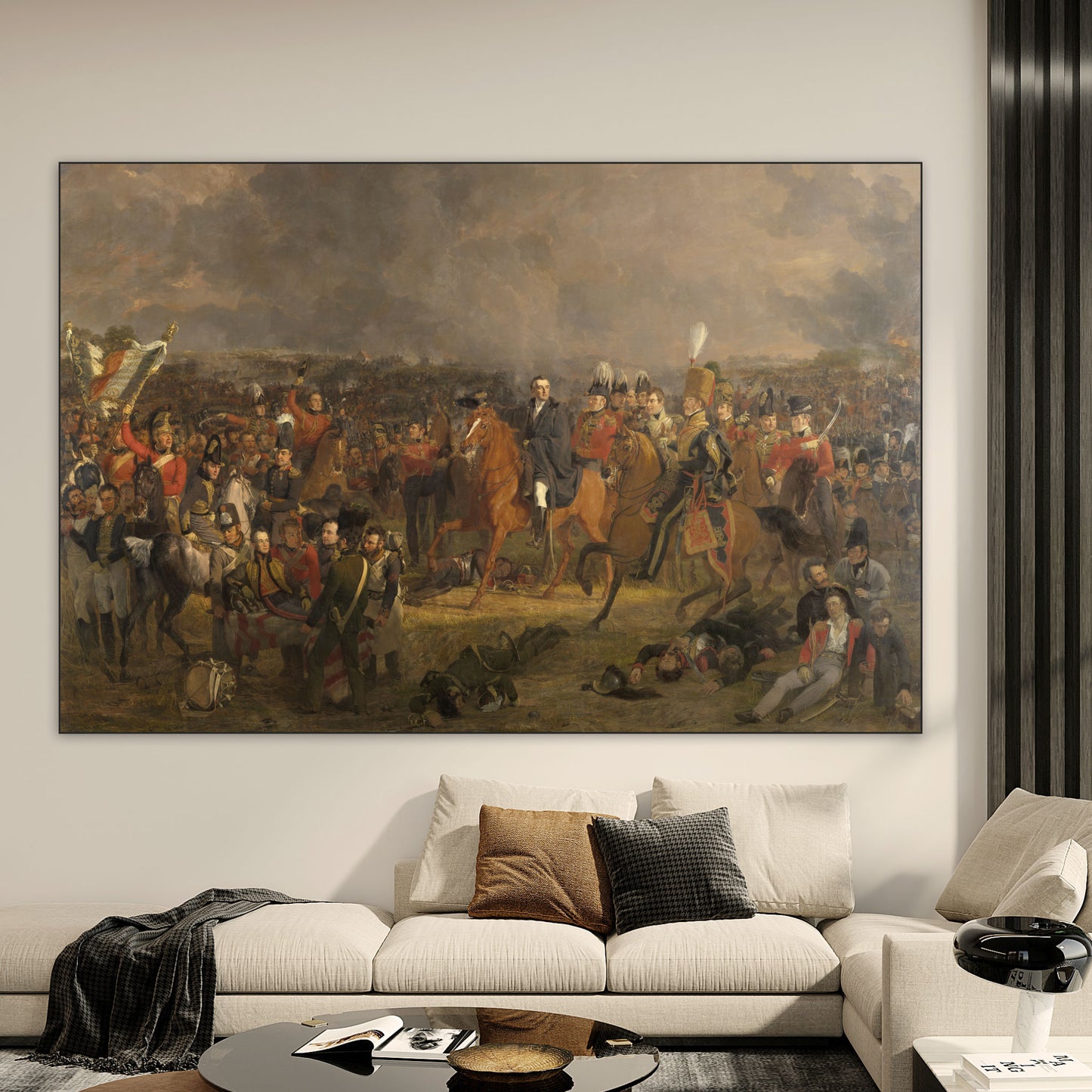 Slag bij Waterloo - Meesterwerken - Muurstatuur