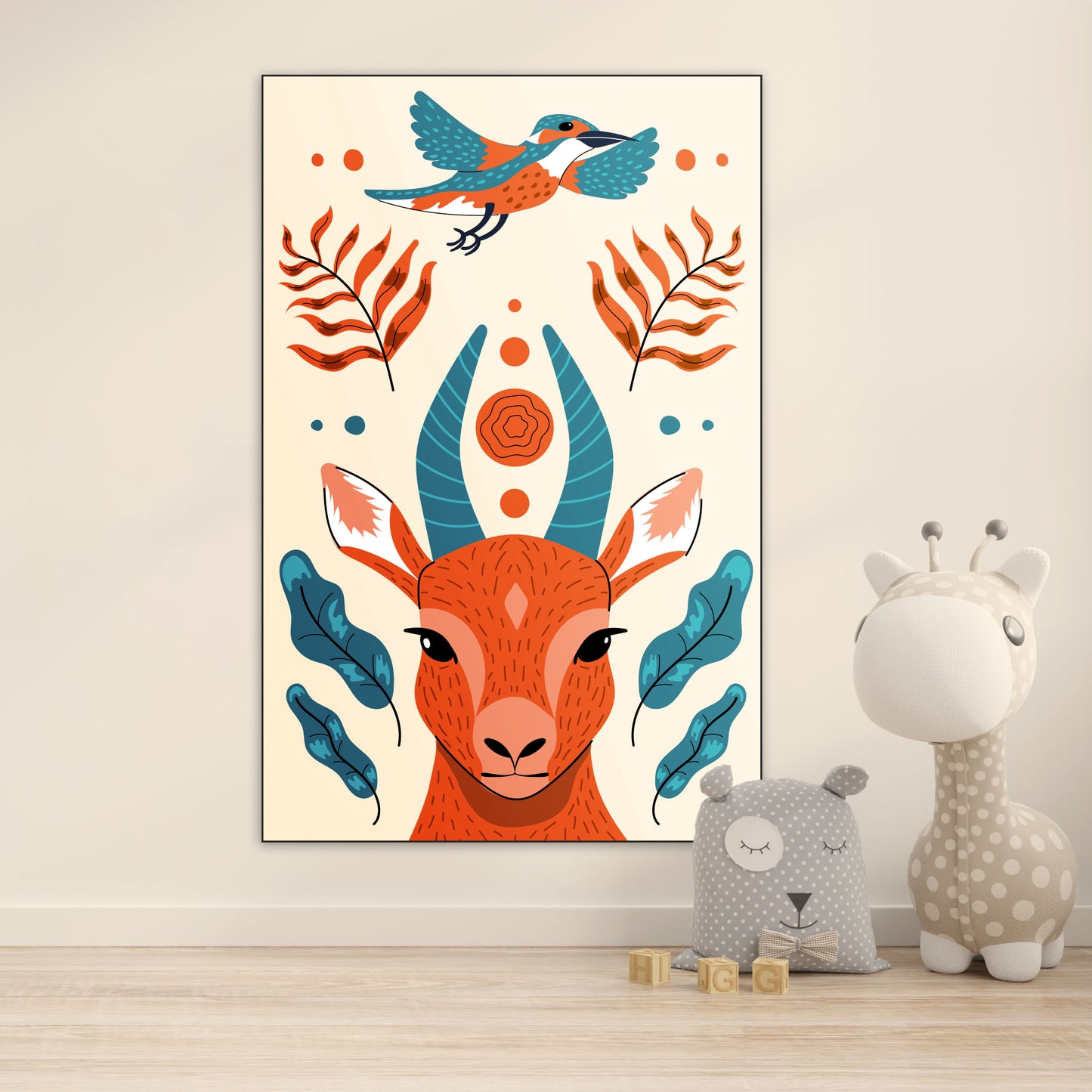 Steenbok - Kinderkamer - Muurstatuur