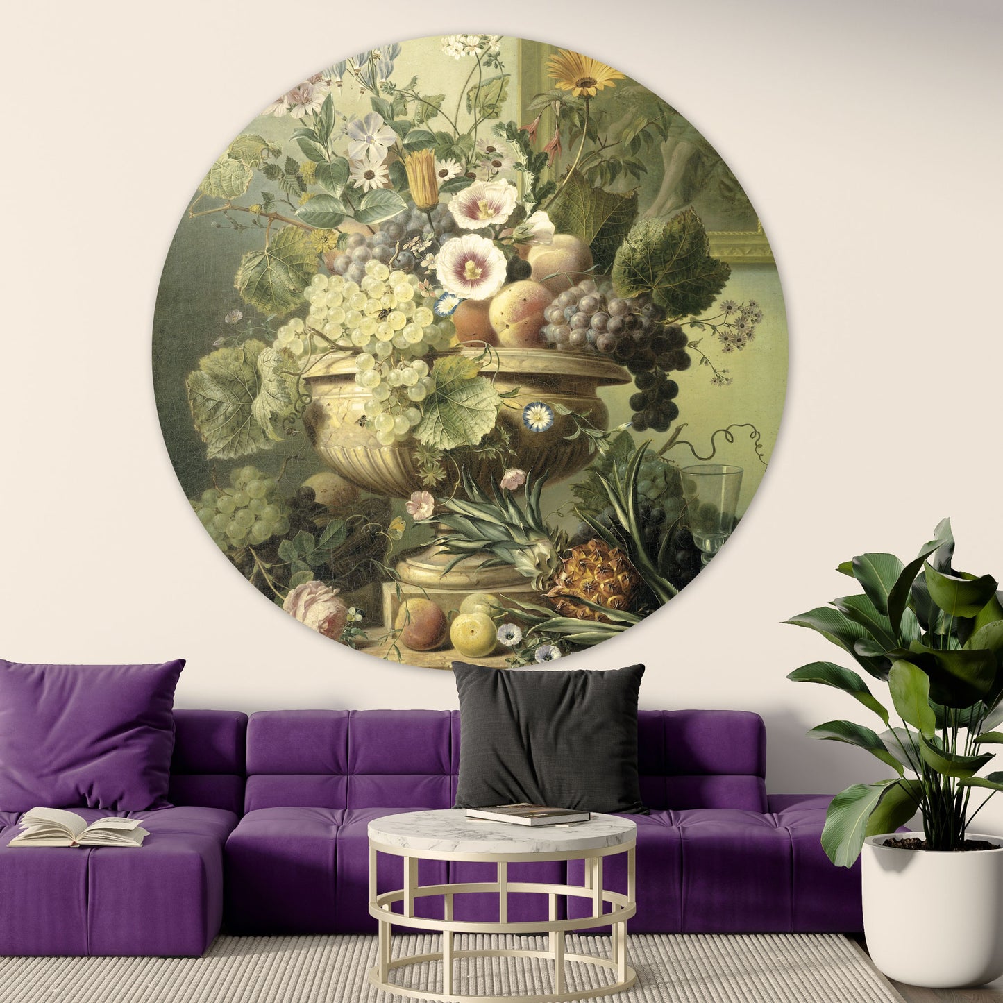 Stilleven met Bloemen en Vruchten I - Stillevens - Muurstatuur