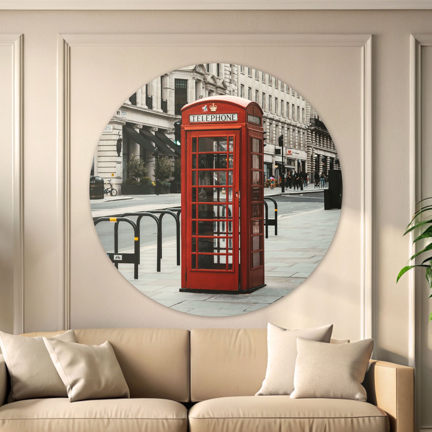 Telefooncel in Londen - Fotografie - Muurstatuur