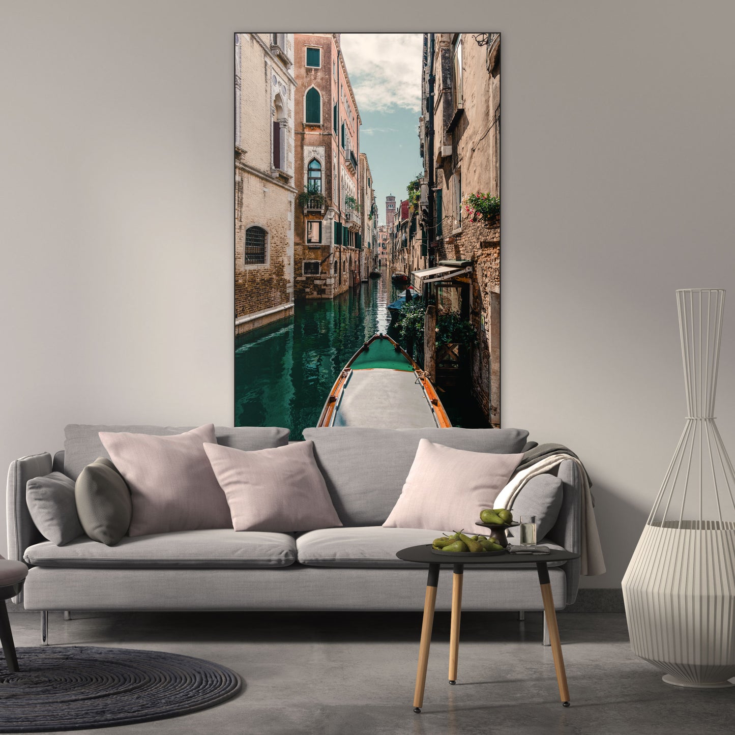 Venitiaans straatje - Fotografie - Muurstatuur