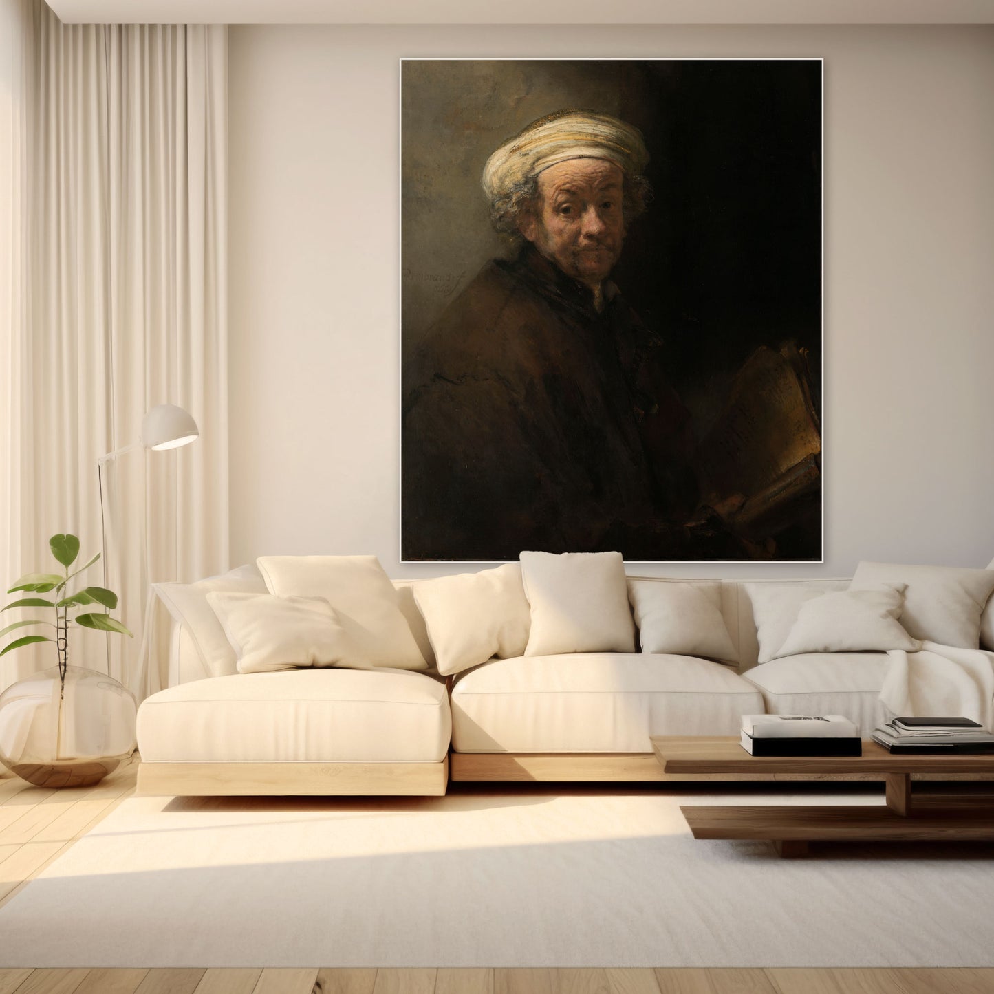 Zelfportret als Apostel Paulus - Meesterwerken - Muurstatuur