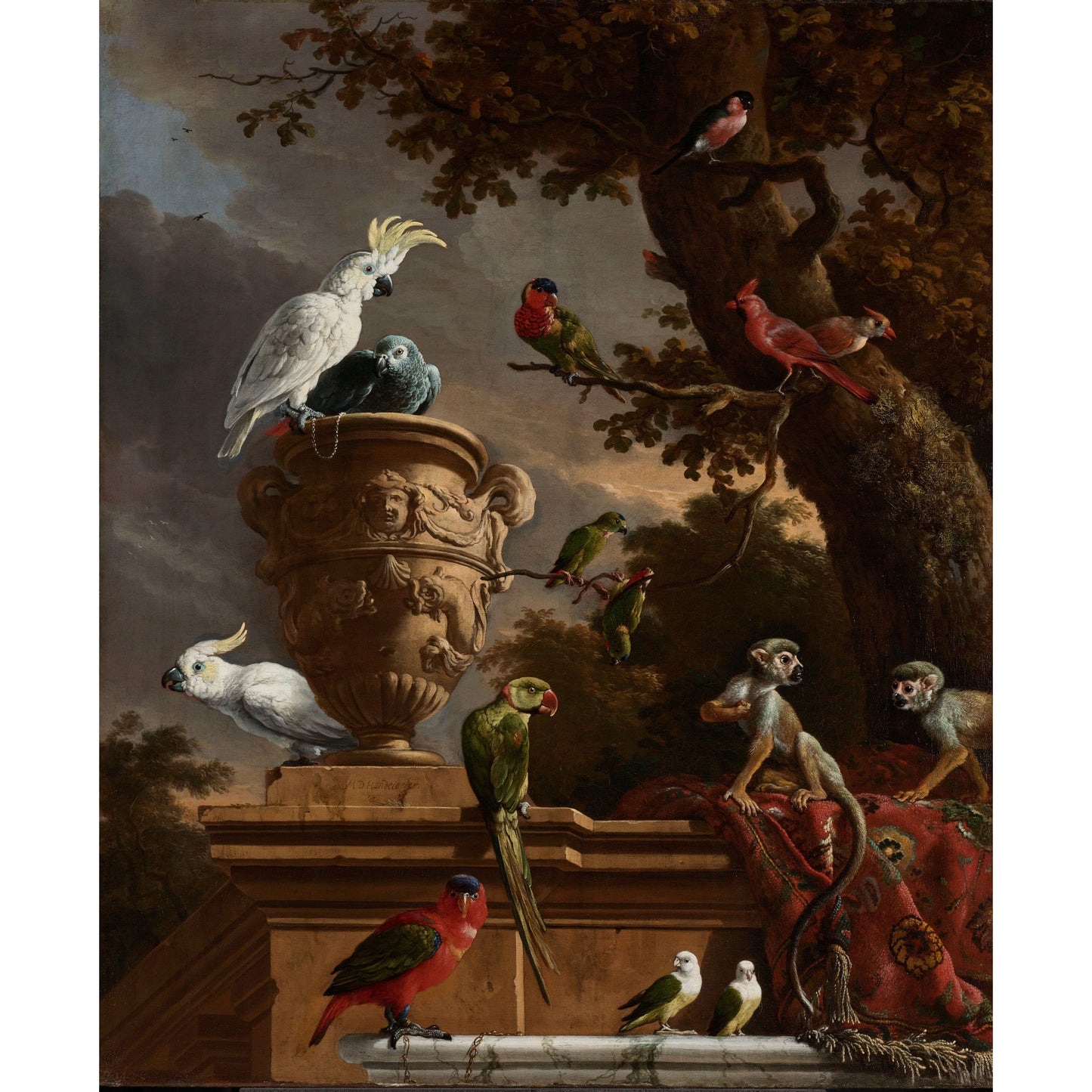 De Menagerie - Meesterwerken - Muurstatuur