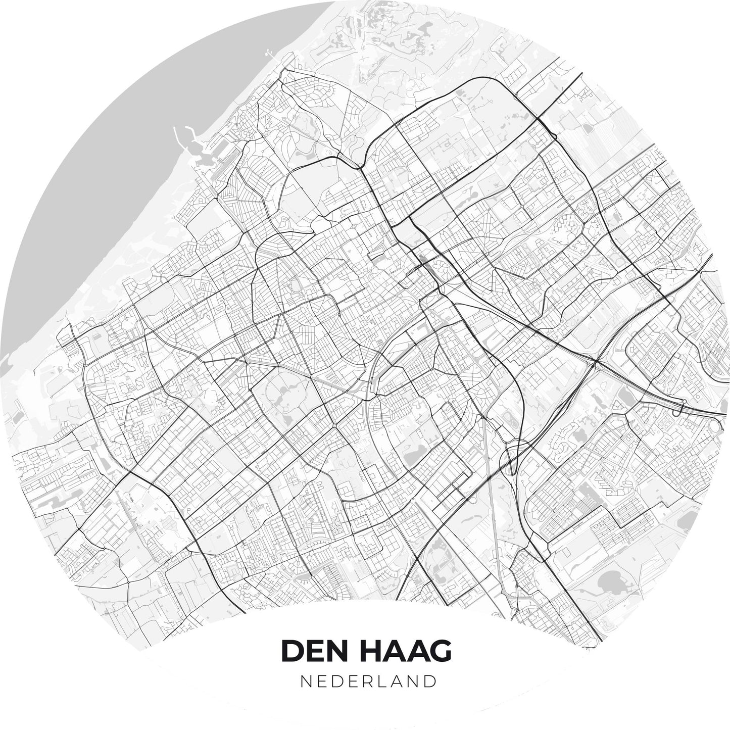 Den Haag - Kaarten - Muurstatuur