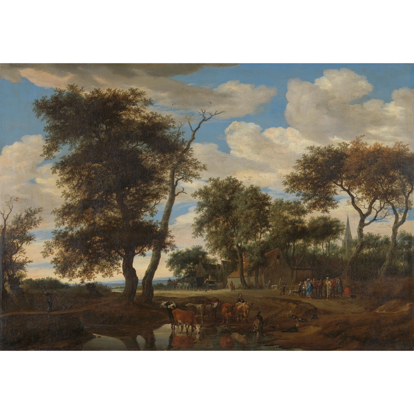 Dorpsgezicht - Meesterwerken - Muurstatuur