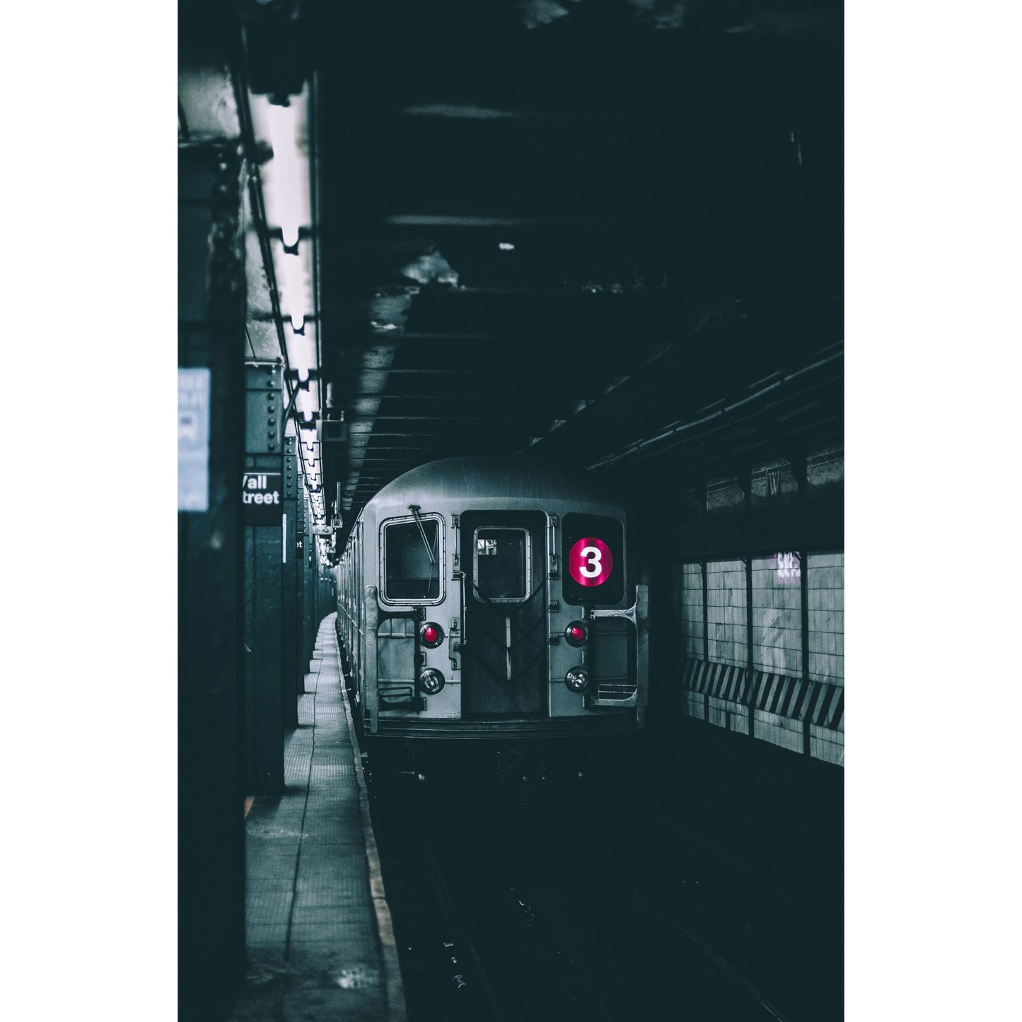 NYC Metro - Fotografie - Muurstatuur