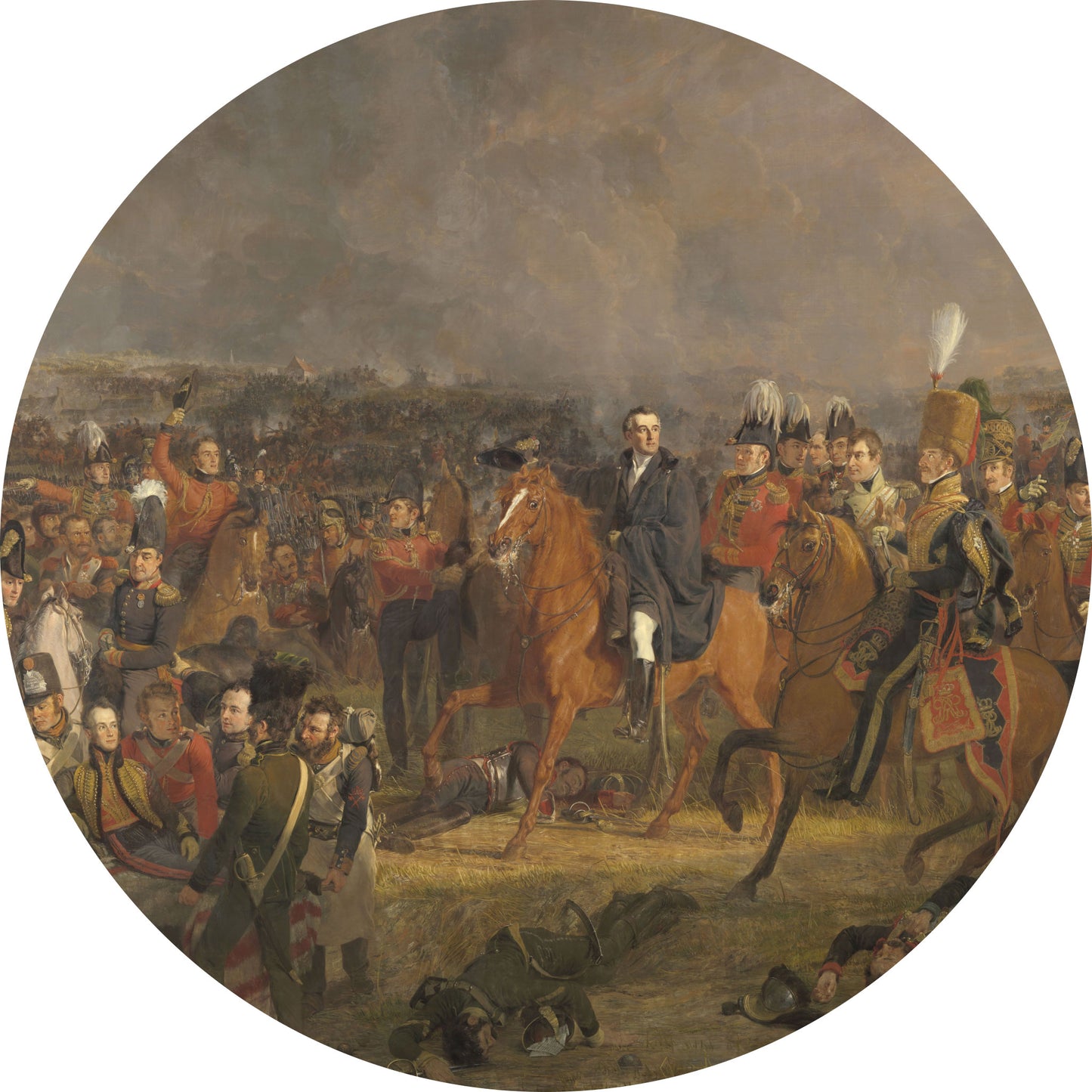 Slag bij Waterloo - Meesterwerken - Muurstatuur