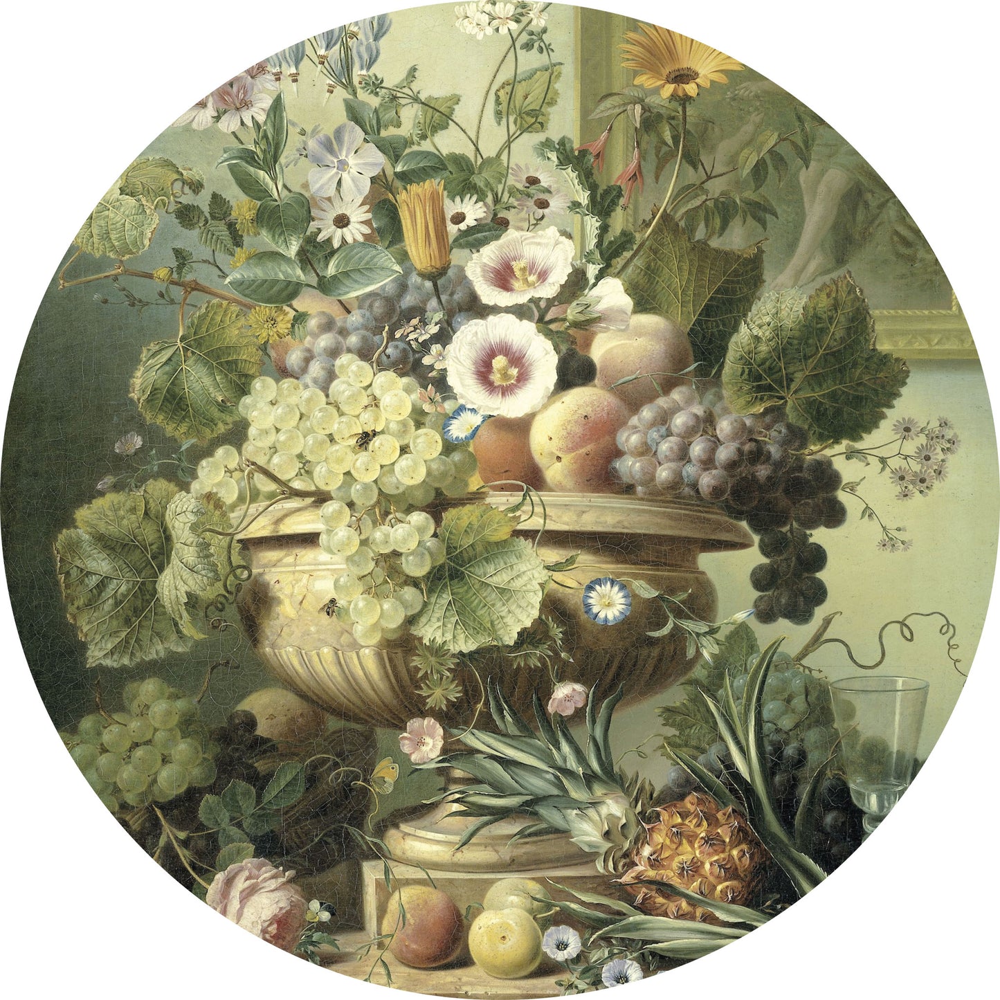 Stilleven met Bloemen en Vruchten I - Stillevens - Muurstatuur