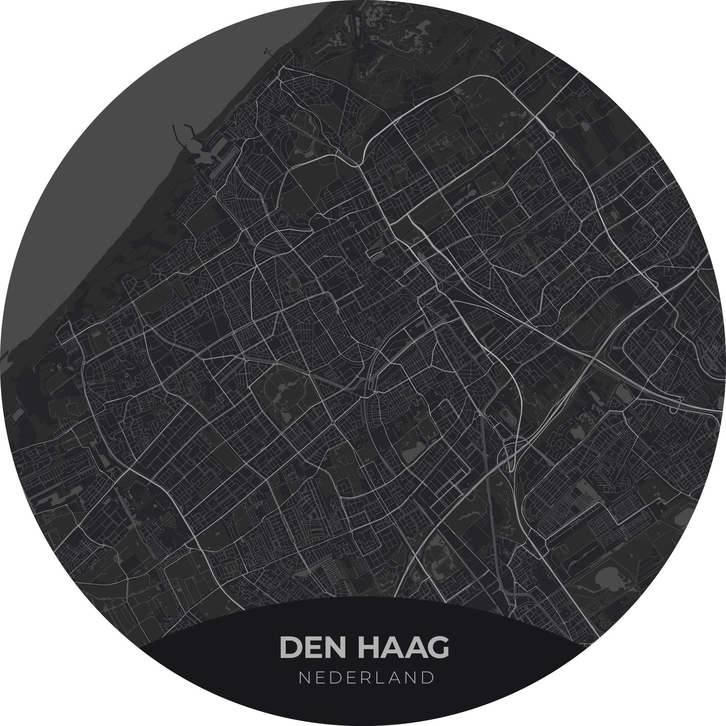 Den Haag - Kaarten - Muurstatuur