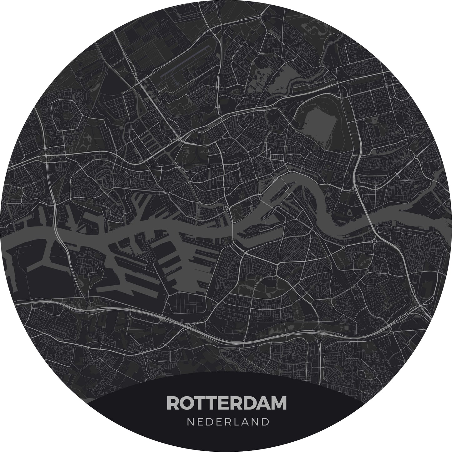 Rotterdam - Kaarten - Muurstatuur