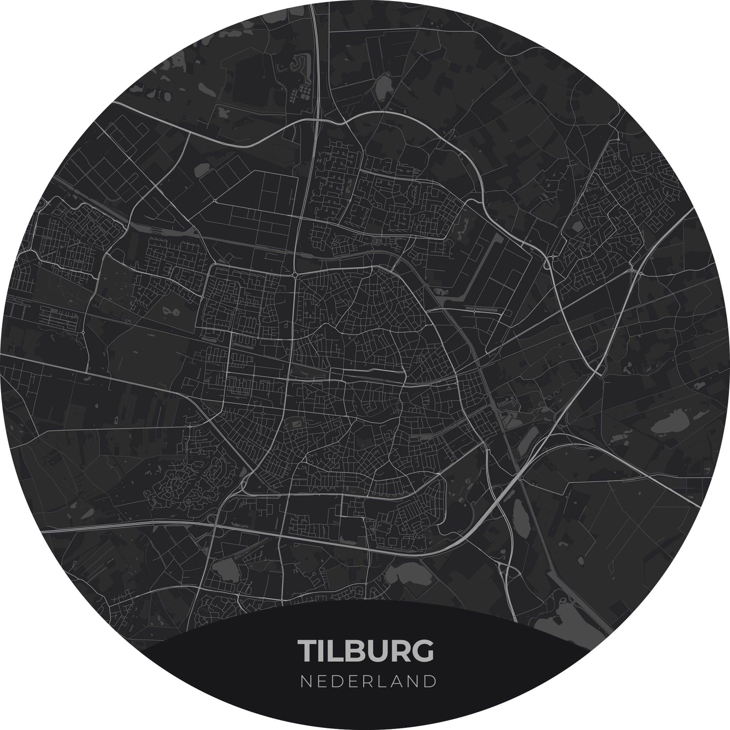 Tilburg - Kaarten - Muurstatuur