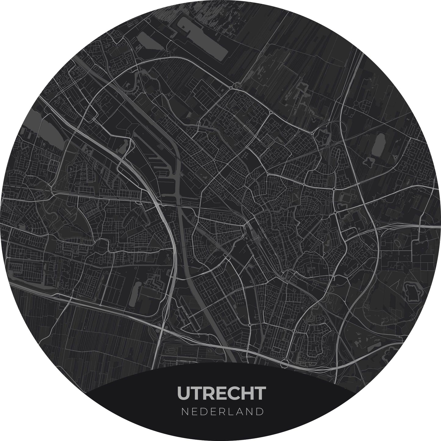 Utrecht - Kaarten - Muurstatuur