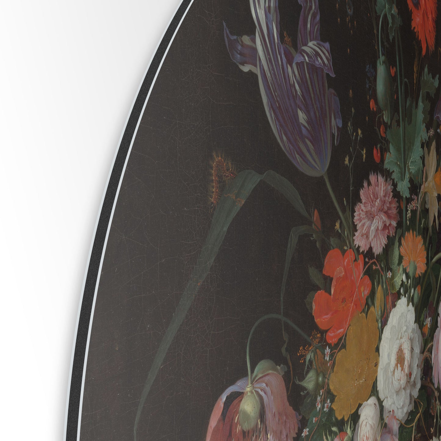 Stilleven met Bloemen en een Horloge - Stillevens - Muurstatuur