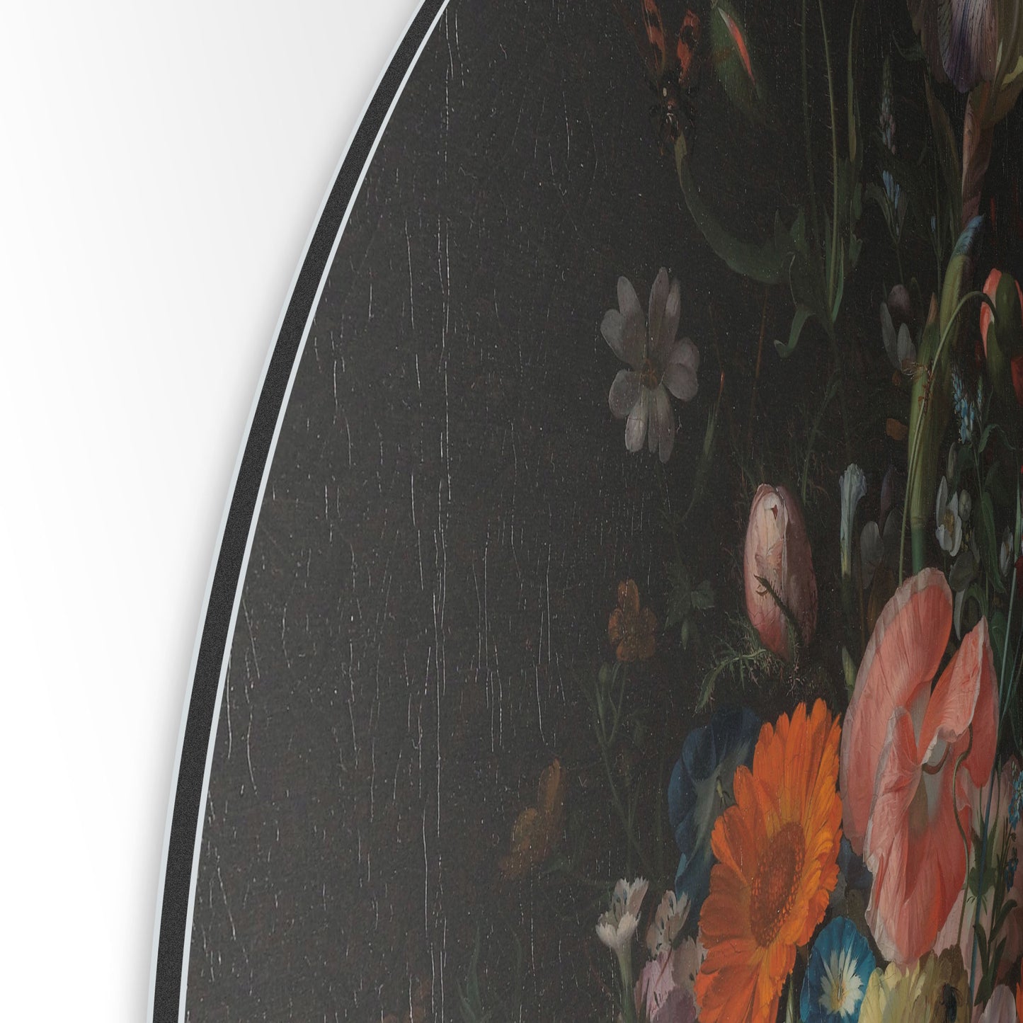 Stilleven met Bloemen op een Marmeren Tafelblad - Stillevens - Muurstatuur