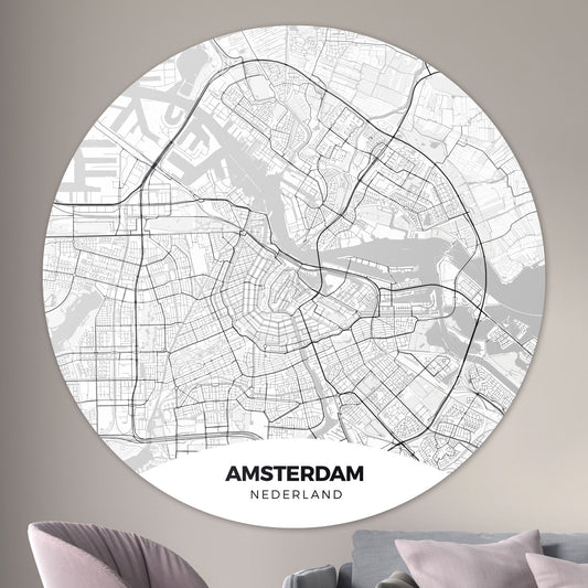 Amsterdam - Kaarten - Muurstatuur