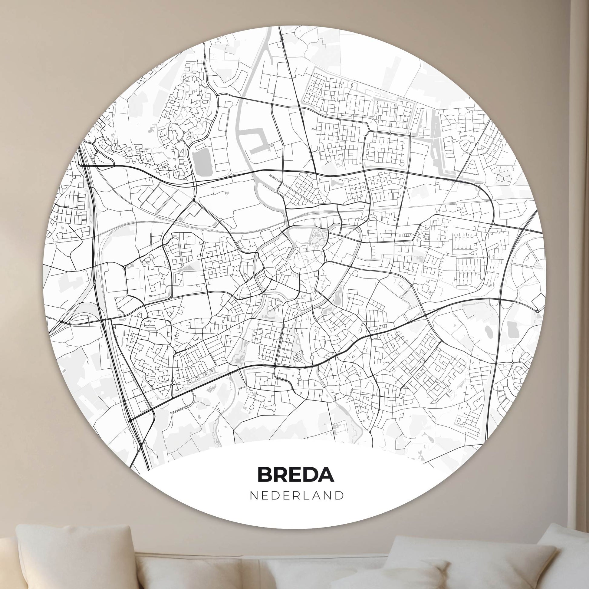 Breda - Kaarten - Muurstatuur