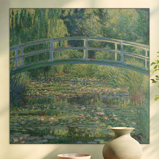De Japanse Brug en de Waterlelies - Meesterwerken - Muurstatuur
