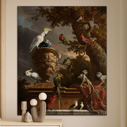 De Menagerie - Meesterwerken - Muurstatuur
