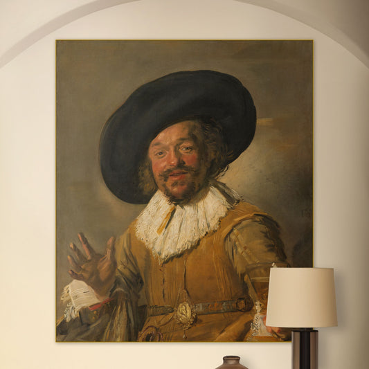 De Vrolijke Drinker - Meesterwerken - Muurstatuur