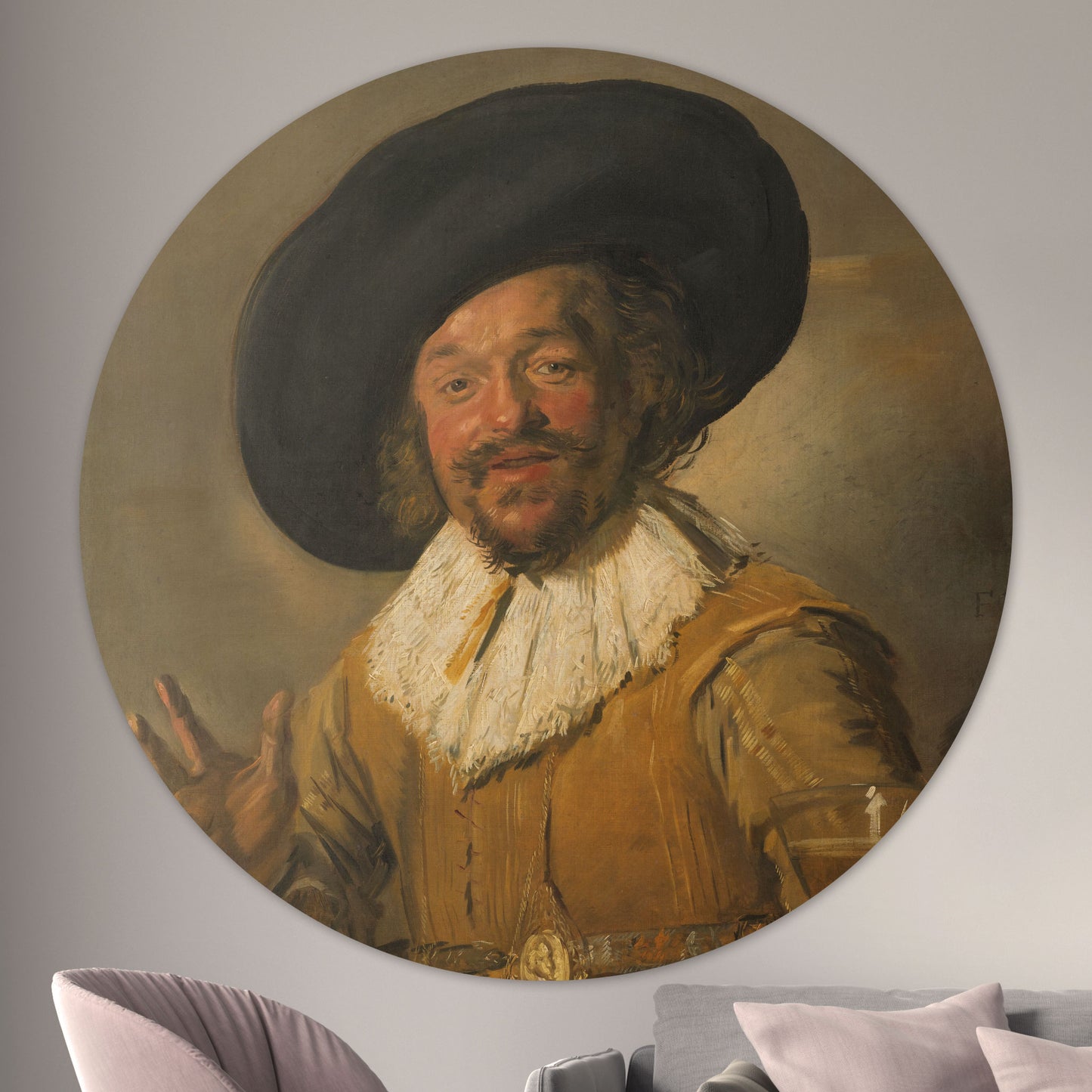 De Vrolijke Drinker - Meesterwerken - Muurstatuur