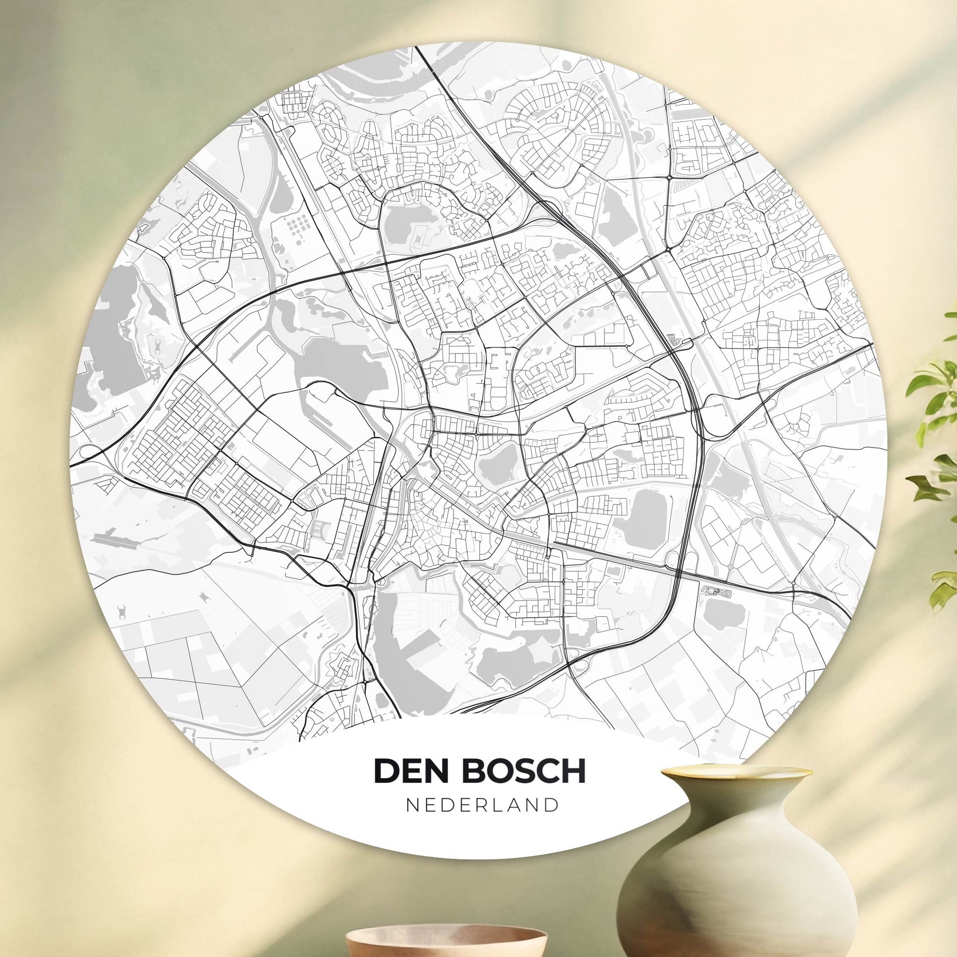 Den Bosch - Kaarten - Muurstatuur