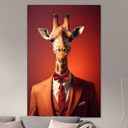 Fancy Giraffe - Limited Editions - Muurstatuur