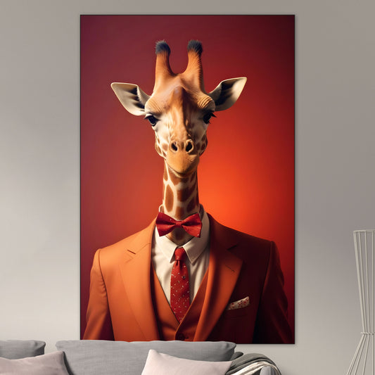 Fancy Giraffe - Limited Editions - Muurstatuur