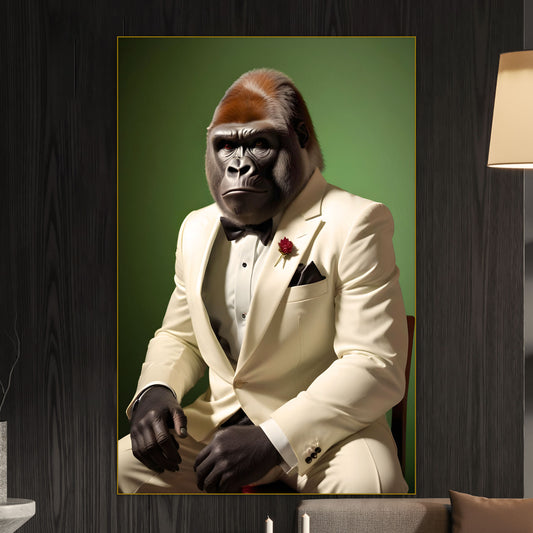 Fancy Gorilla - Limited Editions - Muurstatuur