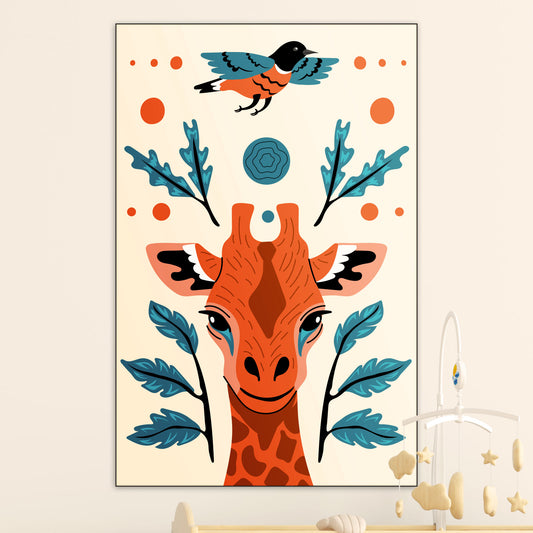 Giraffe - Kinderkamer - Muurstatuur