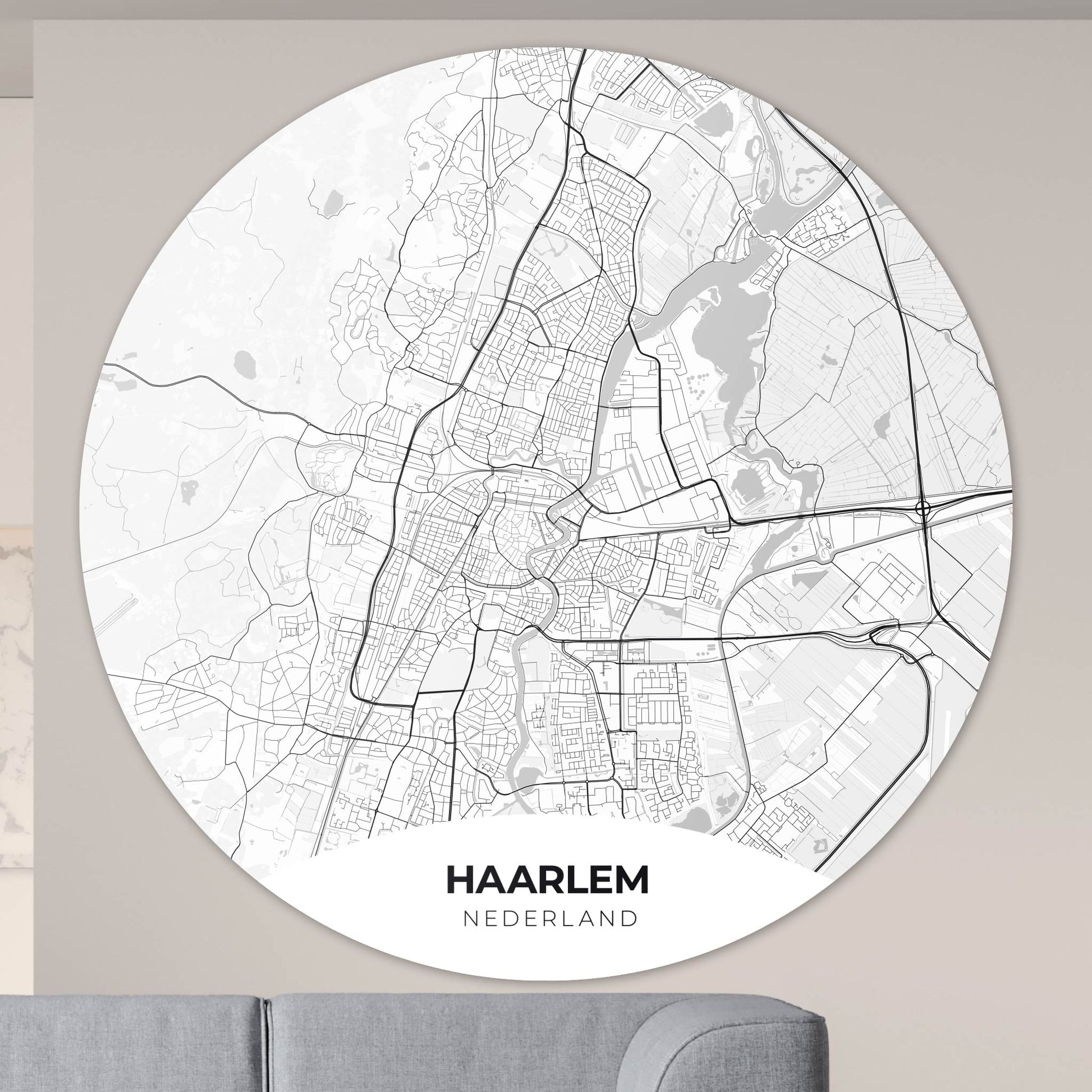 Haarlem - Kaarten - Muurstatuur