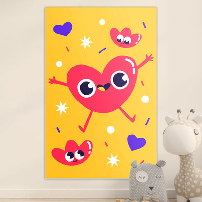 Happy Heart - Kinderkamer - Muurstatuur