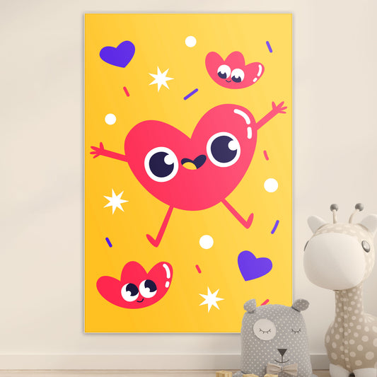 Happy Heart - Kinderkamer - Muurstatuur
