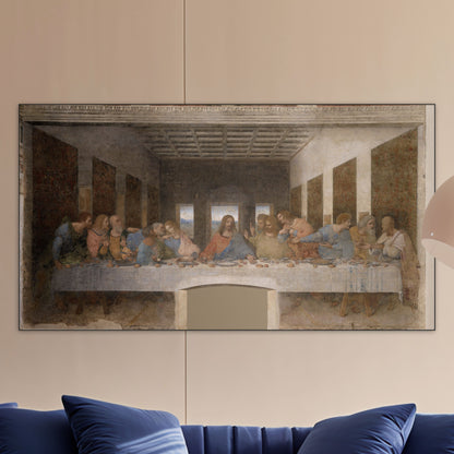 Het Laatste Avondmaal - Meesterwerken - Muurstatuur