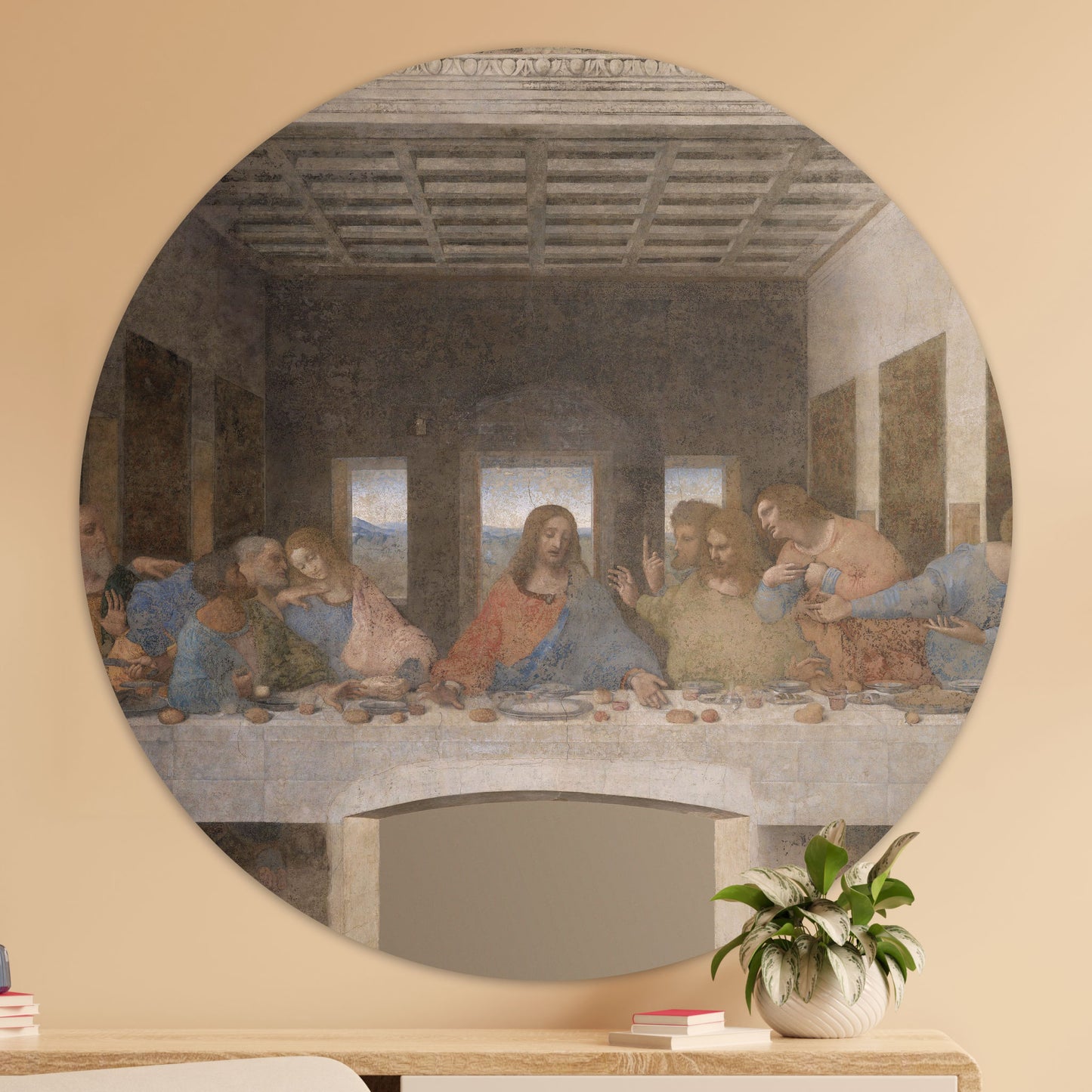 Het Laatste Avondmaal - Meesterwerken - Muurstatuur