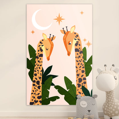 Jungle Giraffen - Kinderkamer - Muurstatuur