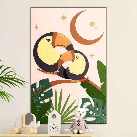 Jungle Toekans - Kinderkamer - Muurstatuur