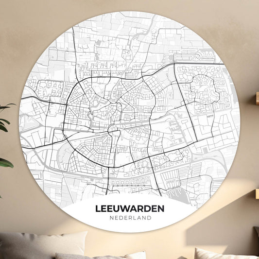 Leeuwarden - Kaarten - Muurstatuur